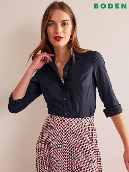 Bleumarin - Cămașă din bumbac elastic Boden Saskia (500276) | 287 LEI