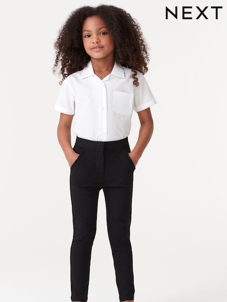 Black Frill Detail Stretch Skinny Trousers (3-16yrs) (500489) | €5 - €7