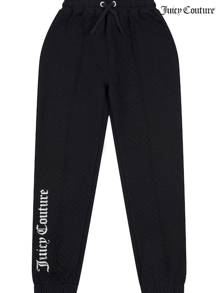 Juicy Couture Girls Quilted Loose Black Joggers (500630) | €38 - €49.50