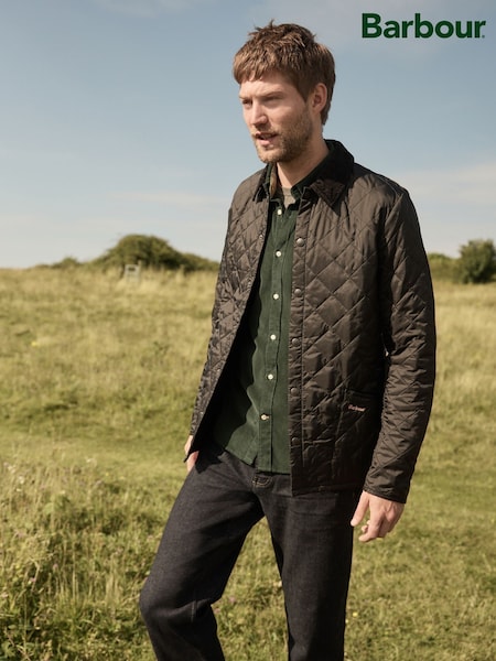 Barbour® Black Heritage Liddesdale Slim Fit Quilted Jacket (500661) | €222 - €256
