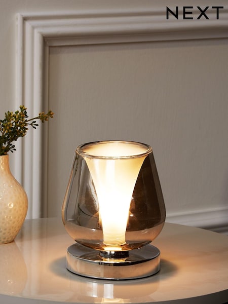 Smoke Grey Cooper Small Touch Lamp (500794) | €39