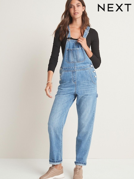 Mittelblau - Denim Wide Leg Dungarees (500867) | 16 €