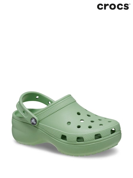 Verde - Saboți cu platformă Crocs Classic (501275) | 229 LEI