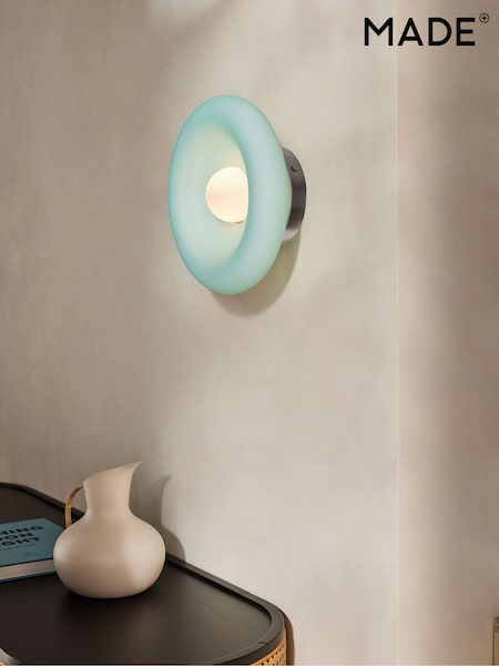 MADE.COM Light Blue Uriel Wall Light (501409) | €116