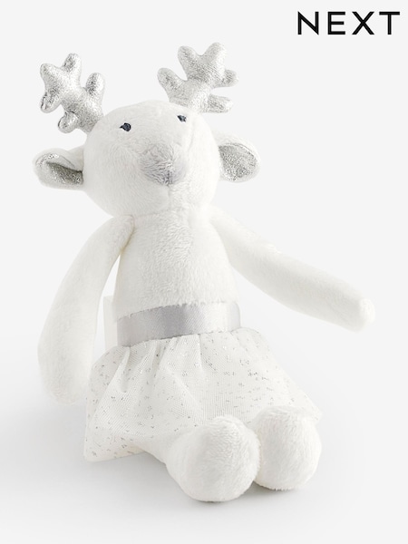 White Tutu Reindeer Plush Toy (502028) | €7