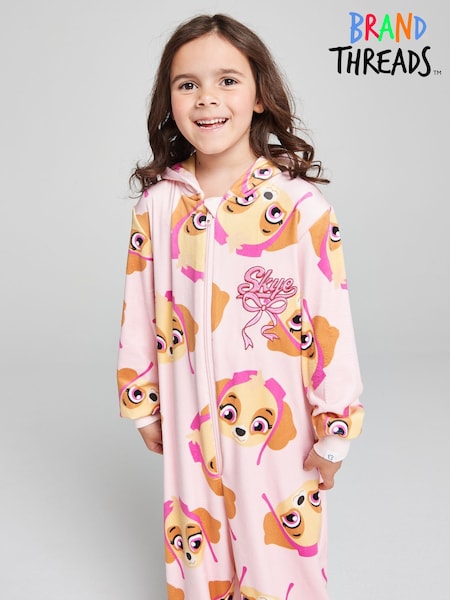 Қызғылт - Brand Threads Paw Patrol Fleece All-in-one