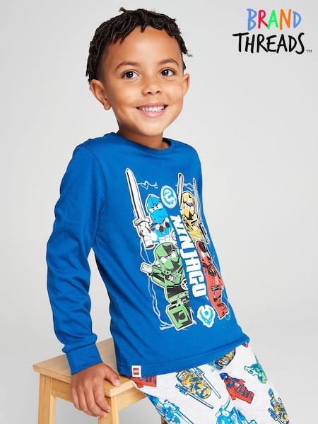Blue - Brand Threads Lego Ninjago Pyjamas Set