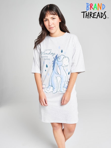 Grey - Brand Threads Winnie The Pooh Eeyore Nightie