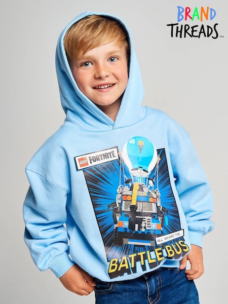 Blue - Brand Threads Lego Fortnite Hoodie