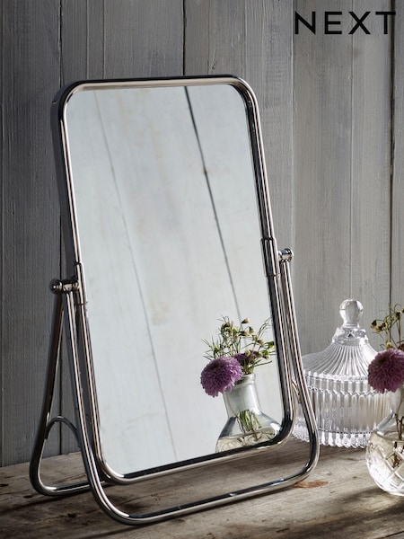 Silver Chrome Rectangle Dressing Table Vanity Mirror (502960) | €34
