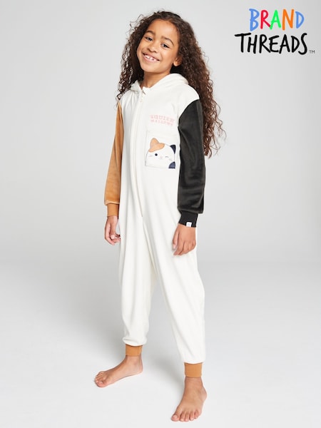 Cream - Brand Threads Squishmallows Fleece All-in-one