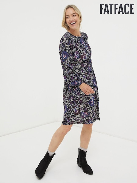 FatFace Black Annie Inspirit Floral Dress (503420) | €41.50