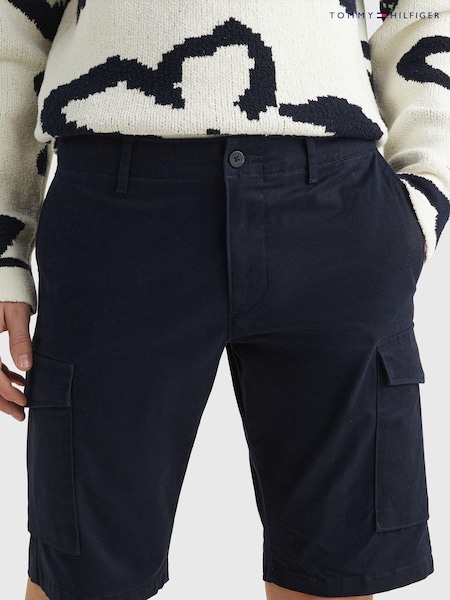 Bleumarin albastru - pantaloni scurți cargo Tommy Hilfiger 1985 John (503456) | 354 LEI
