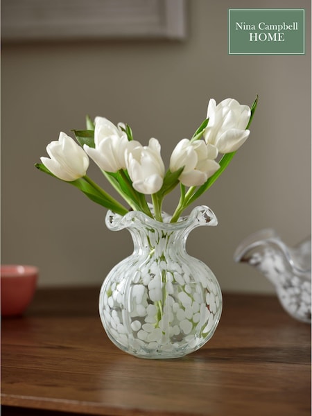 Nina Campbell Clear Confetti Glass Vase (503692) | €34