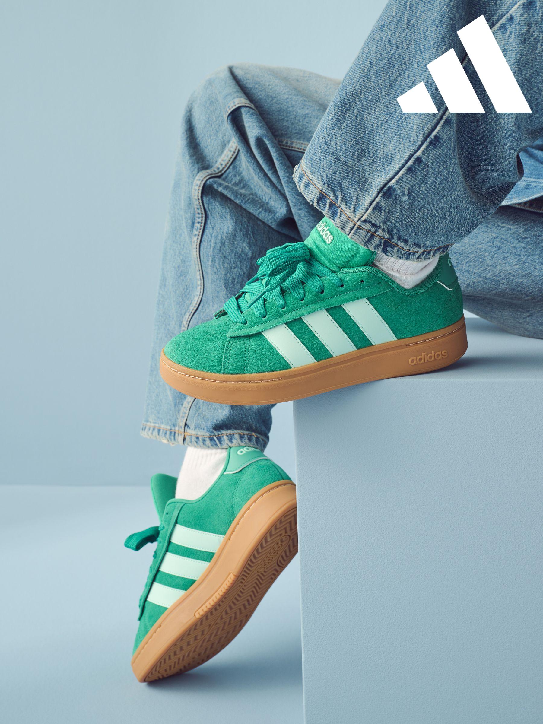 Adidas womens green trainers sales
