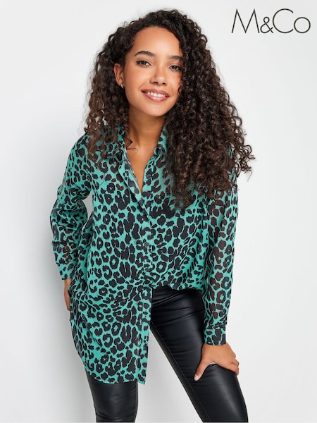 M&Co Green Long Line Shirt (504777) | €21