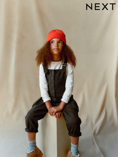 Выбелен. черный - Cargo Pocket Dungarees (3-16yrs) (504830) | €12 - €16