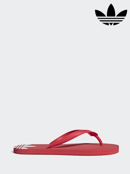 Rojo/blanco - Adidas Adisun Flip Flops
