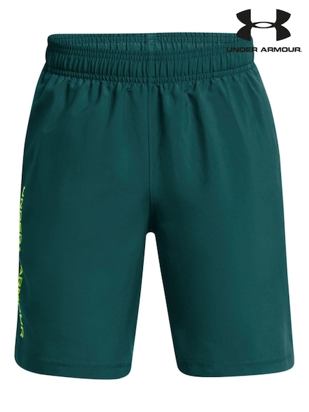 Verde Chrome - Pantaloni scurți țesuți cu logotip Under Armour (505193) | 78 LEI