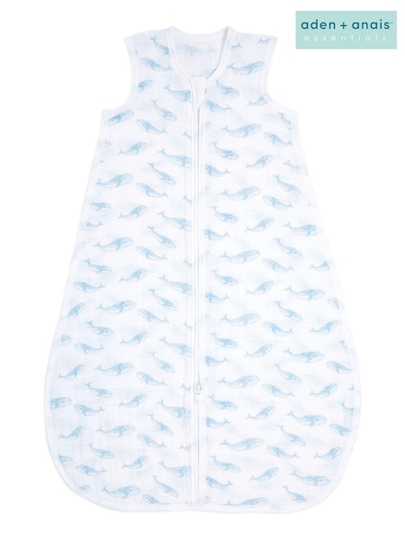 aden + anais Blue 1.0TOG Oceanic Cotton Muslin Sleeping Bag (505315) | AED204