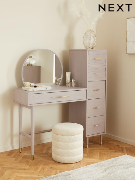 Grey Adelaide Oak Effect Console Dressing Table (505419) | €610