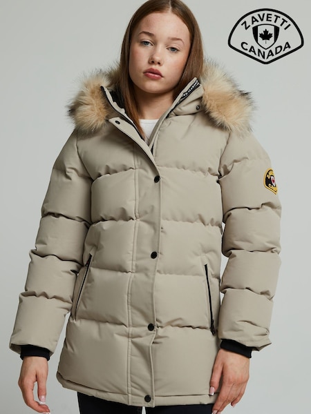 Cream - Zavetti Canada Fiorella Puffer Parka Jacket
