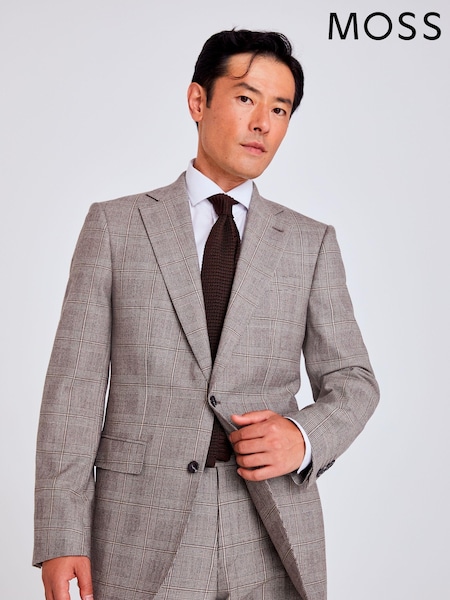 MOSS Natural Regular Fit Performance Check Jacket (506279) | €89