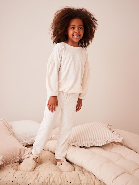 Ecru Cream Animal Cosy Fleece Pyjamas (3-16yrs) (506318) | € 12 - € 16