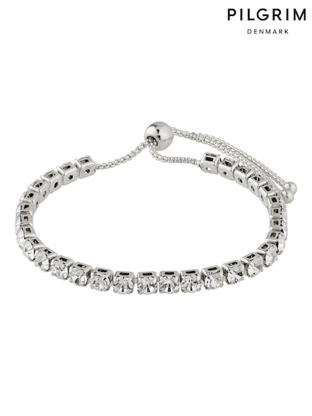 PILGRIM Silver Lucia Plated Crystal Bracelet (506716) | 173 QAR