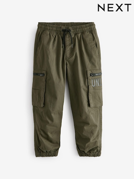 Khaki Green Unlimited Pocket Detail Cargo Trousers (3-16yrs) (506969) | AED54 - AED70