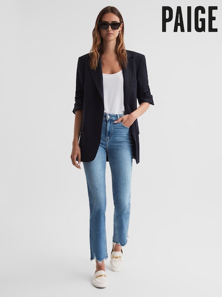 Reiss Mel Destroyed Hem Cindy Paige High Rise Distressed Hem Jeans (507135) | €383