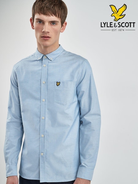 Lyle & Scott Blue Cotton Oxford Shirt (507765) | €86
