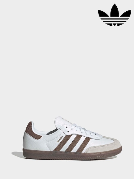 White - Adidas Originals Samba Og Trainers