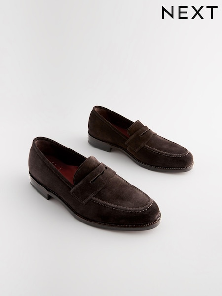 Brown Loake For Next Suede Loafers (508728) | €220