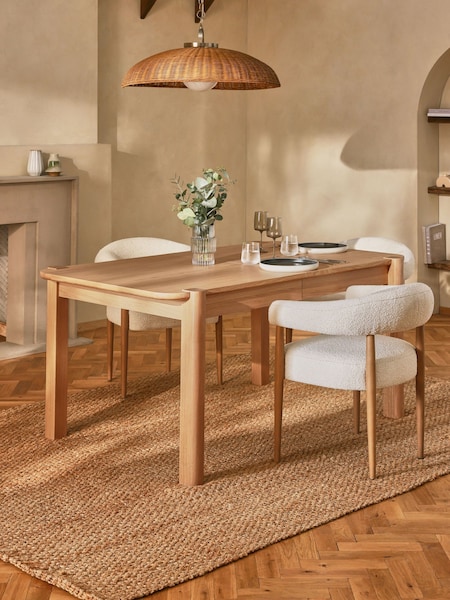 Natural Oak Effect Sutton 6 to 8 Seater Extendable 6 to 8 Seater Dining Table (508875) | €1,100
