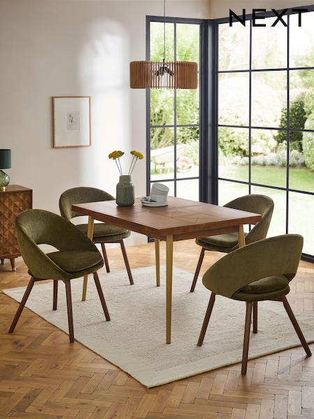 Dark Natural Lloyd 4 to 6 Seater Mango Wood Dining Table (508932) | €975