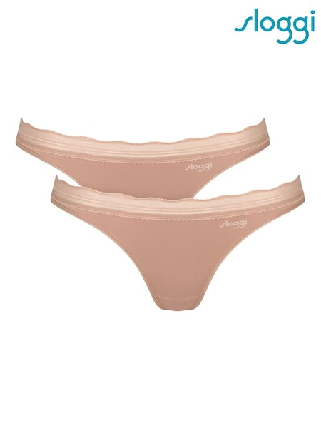 Brown - Sloggi Go Blush Mini Knickers 2 Pack