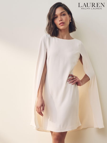 Lauren Ralph Lauren Petra Cape Georgette Cocktail Mini Dress (509108) | LEI 1,082