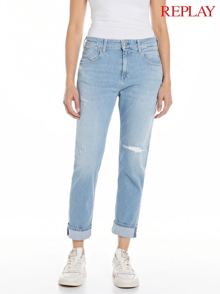Replay Light Blue Denim Marty Boyfriend Fit Jeans (509175) | €134