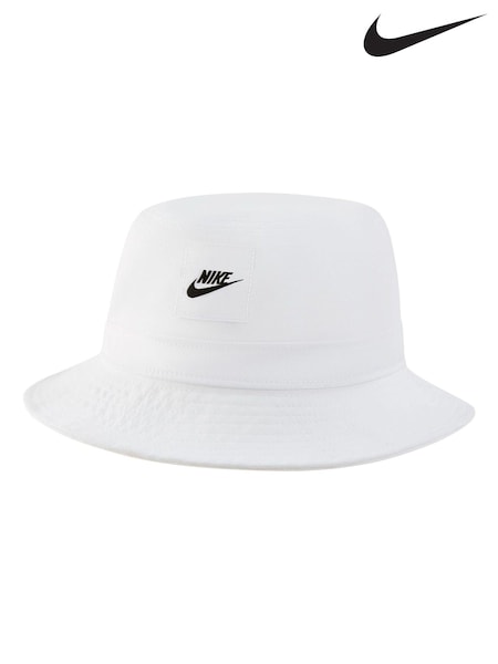 Biały - Nike Apex Futura Bucket Kids Hat (509373) | 160 zł