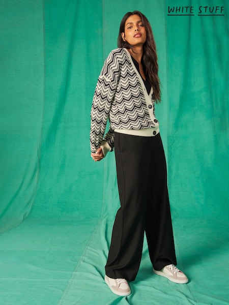 White Stuff Black Wide Leg Belle Trousers (509500) | €36