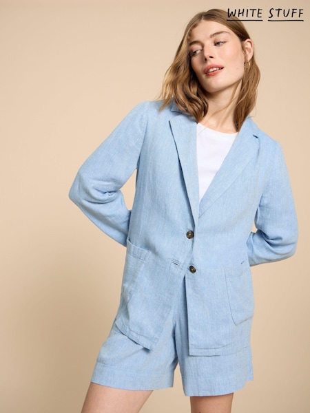 White Stuff Loren Linen Blend Blazer (509588) | kr1 008