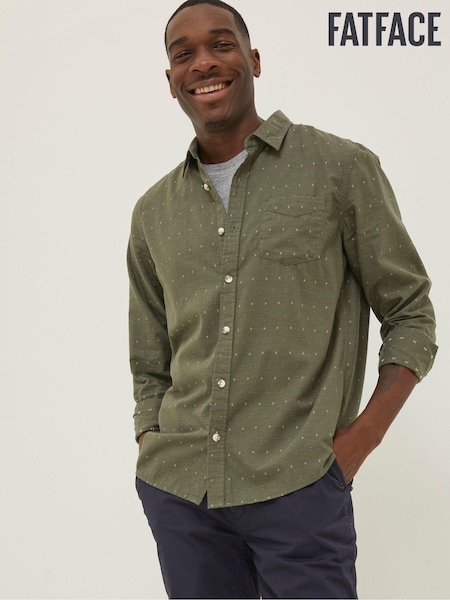 FatFace Green Kaber Dobby Shirt (509757) | €30