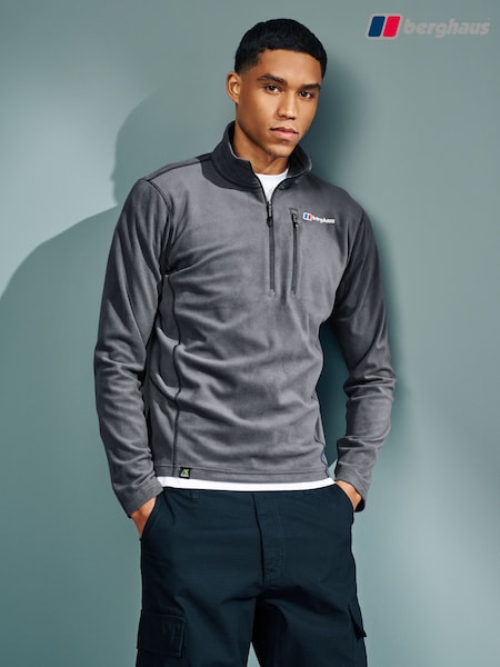 Harmaa - Berghaus Prism Micro Polartec Quarter Zip Fleece (510266) | €95