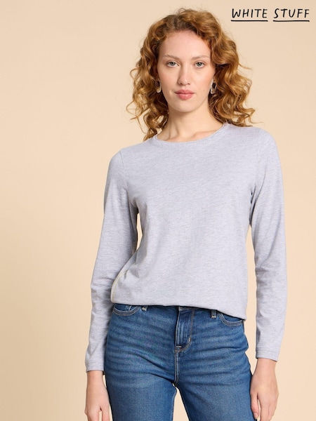 White Stuff Grey Clara T-Shirt (510514) | ₪172