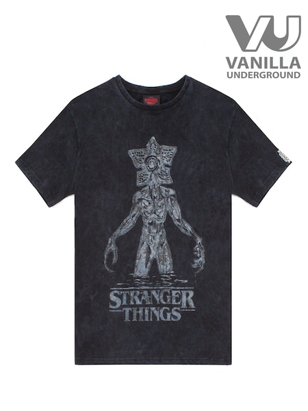 Vanilla Underground Grey 100% Cotton Stranger Things Licensed T-Shirt (510575) | €26