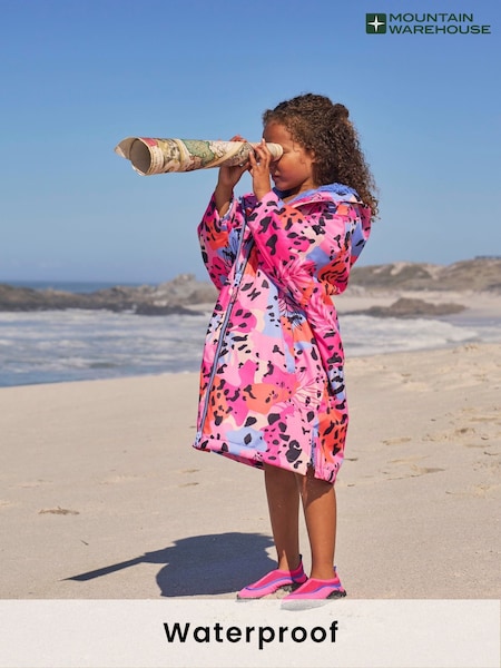 Roz - Mountain Warehouse Kids Tidal Printed Waterproof Changing Robe (511085) | 559 LEI