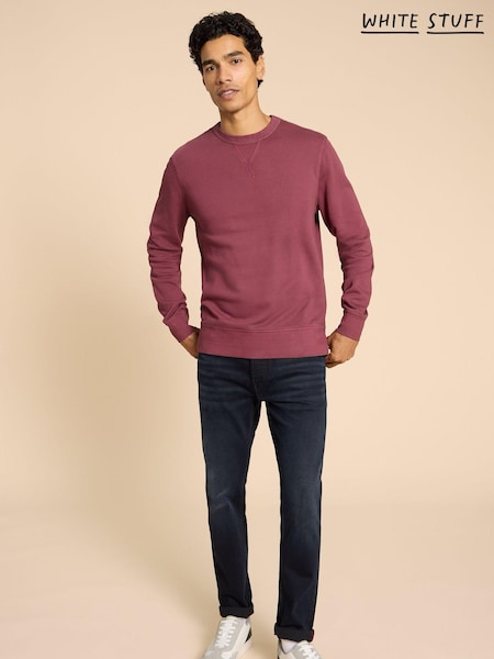 Пурпурный - White Stuff 100% Cotton Crew Neck Sweater (511098) | €28