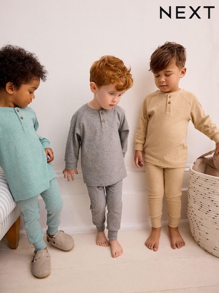 Neutro/Azul/Gris - 3 Pack Relaxed Fit Pyjamas (9mths-8yrs) (511148) | 32 € - 40 €