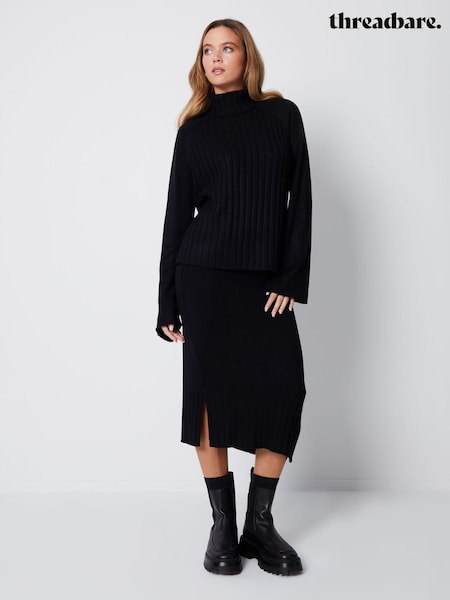 Threadbare 2 Piece Roll Neck Jumper and Midi Skirt Set (511949) | 14 €